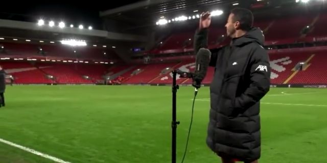 Thiago could only help but laugh at just how far the microphone had to be lowered for him