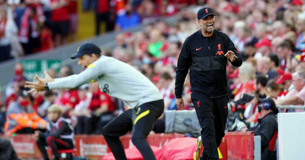 Tuchel and Klopp on the touchline