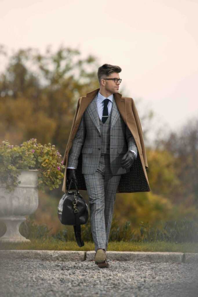 man Grey and Brown Fashion