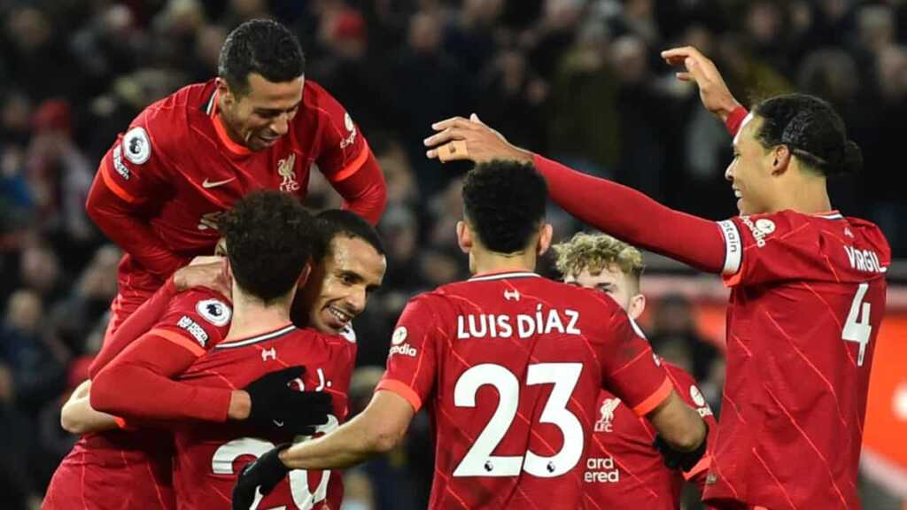 Liverpool Players celebrated