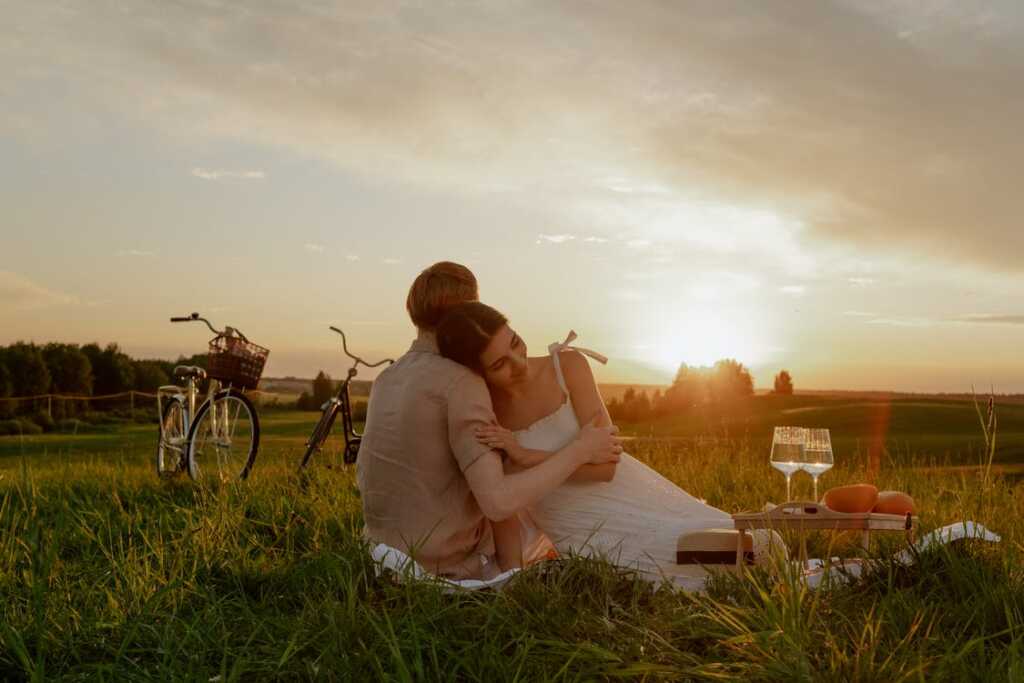 Couple On The Grass