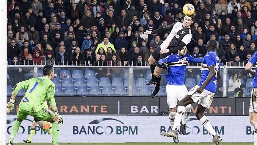 Ronaldo scored header against Sampdoria