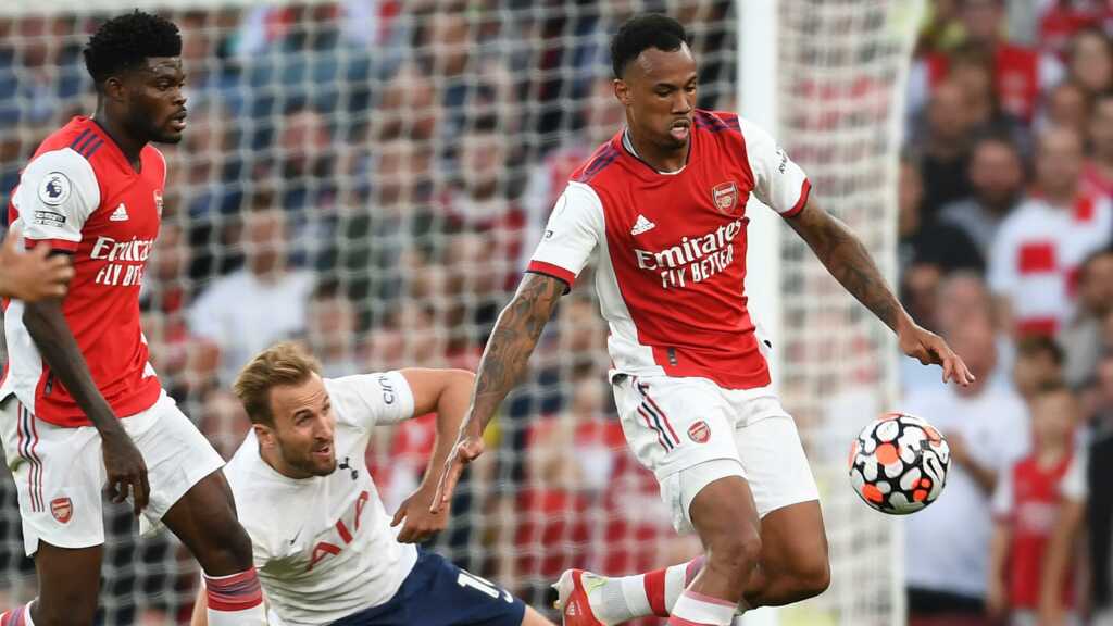 Gabriel action against Tottenham Hotspurs