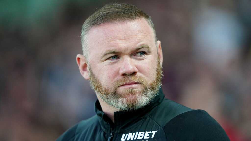 Derby County's Head Coach Wayne Rooney