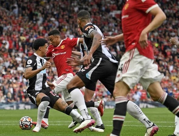 Lingard's action against Newcastle United