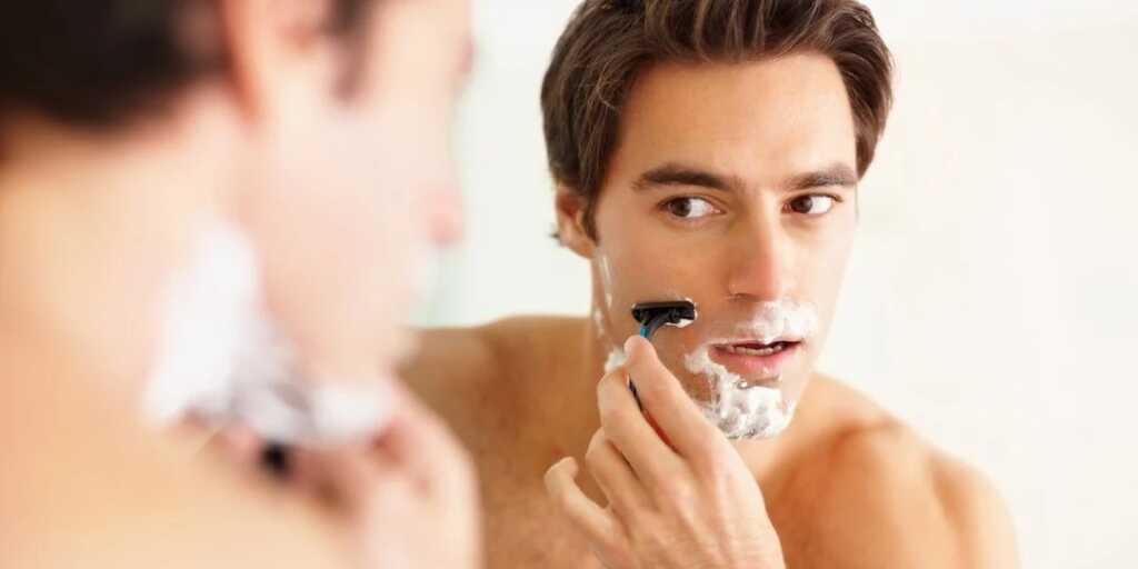 Shaving Man