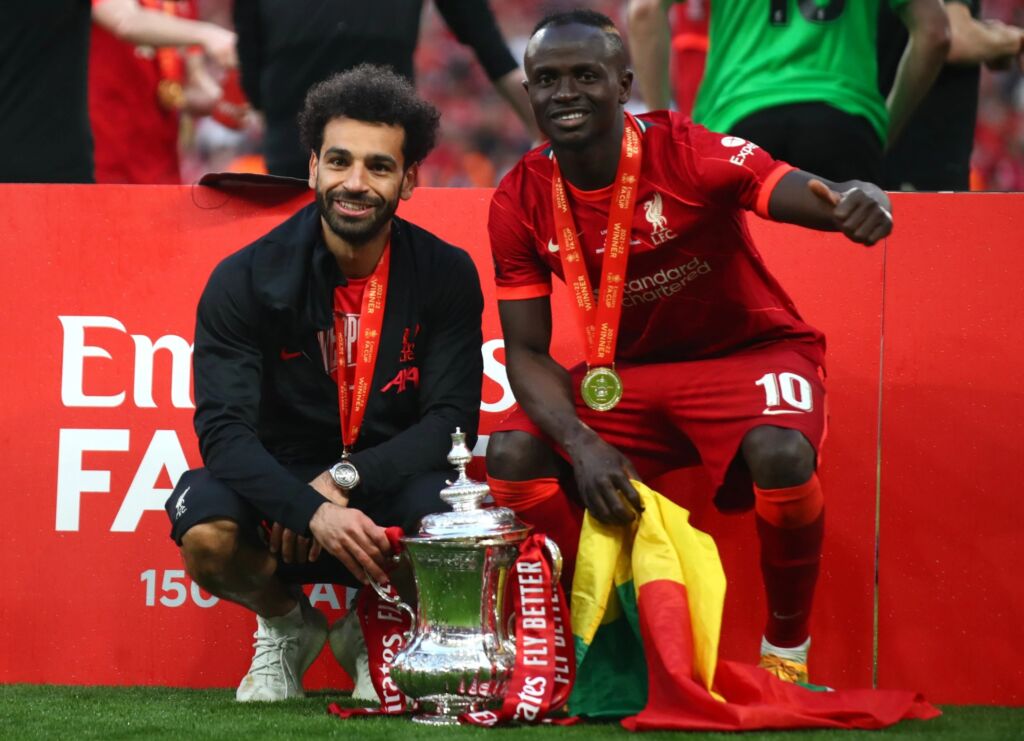 Mohamed Salah and Mane celebrated After FA Cup Victory