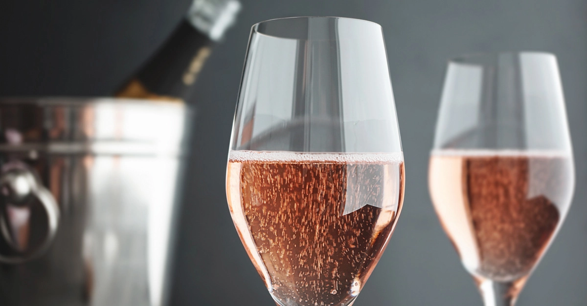 rose and sparkling wine