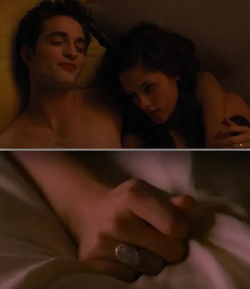 Edward was a vampire, which meant he couldn't have a heartbeat or an erection