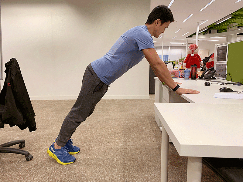 အလုပ်စားပွဲမှာပဲ လုပ်နိုင်တဲ့ Workout