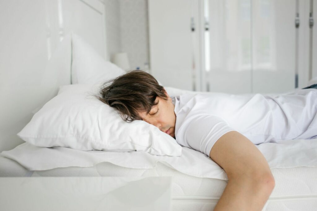 man sleepless
