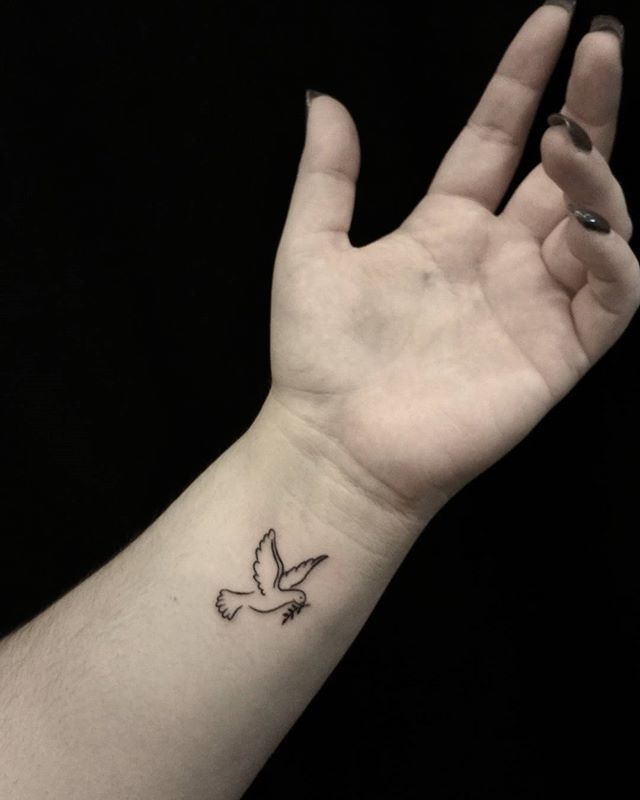 Bird Tattoo on the Wrist