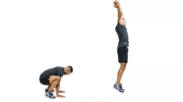 Squat Jump With Floor Touch