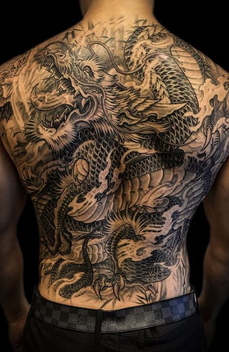 Dragon Back Tattoo