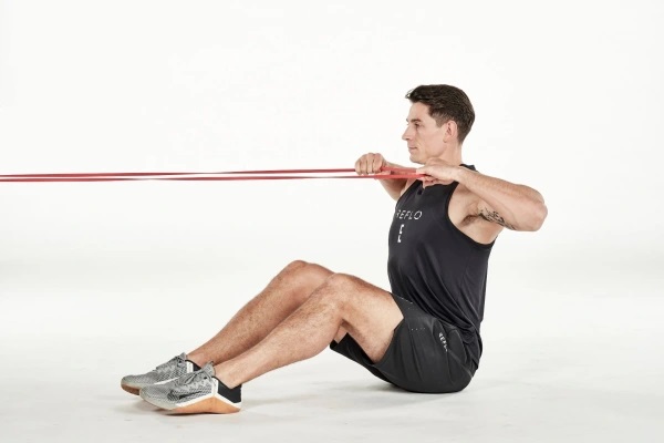 Resistance Band Seated Face Pull