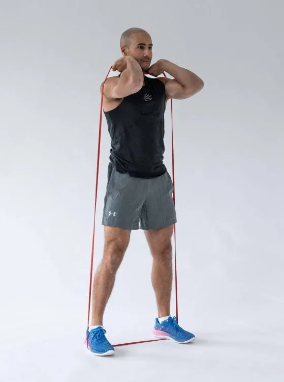 Resistance Band Front Squat