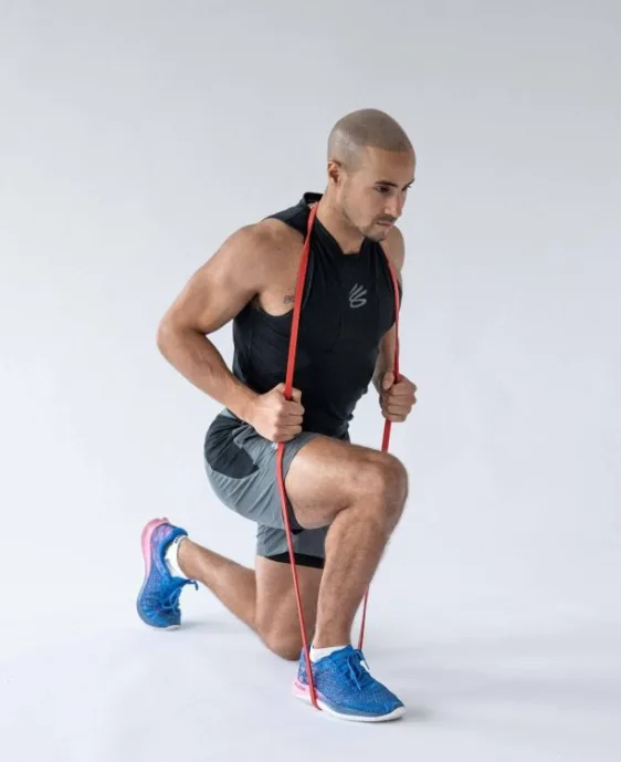 Resistance Band Reverse Lunge
