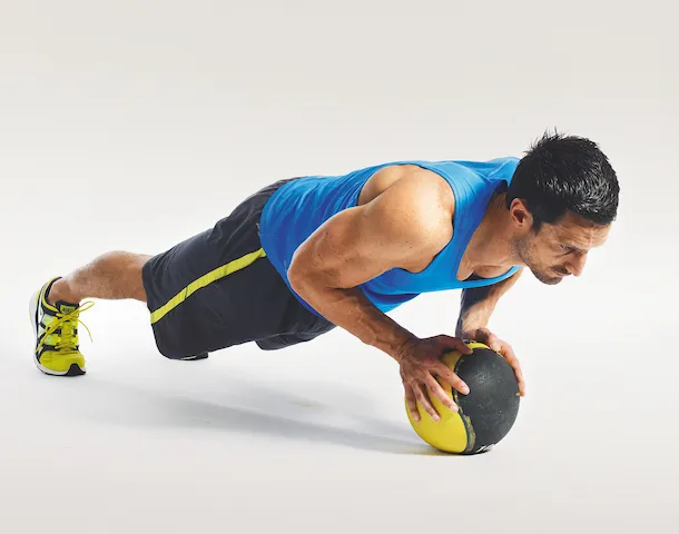 Med Ball Press-Up