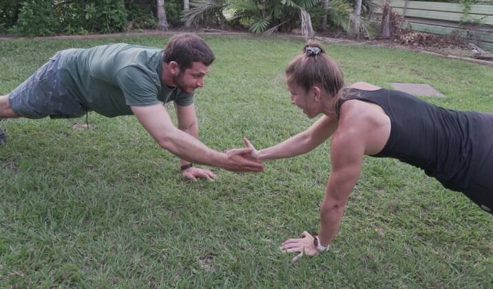 couple exercise together