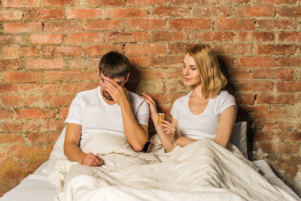 couple on bed