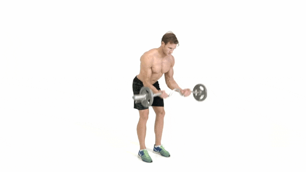 Leant-Forward EZ Bar Curl
