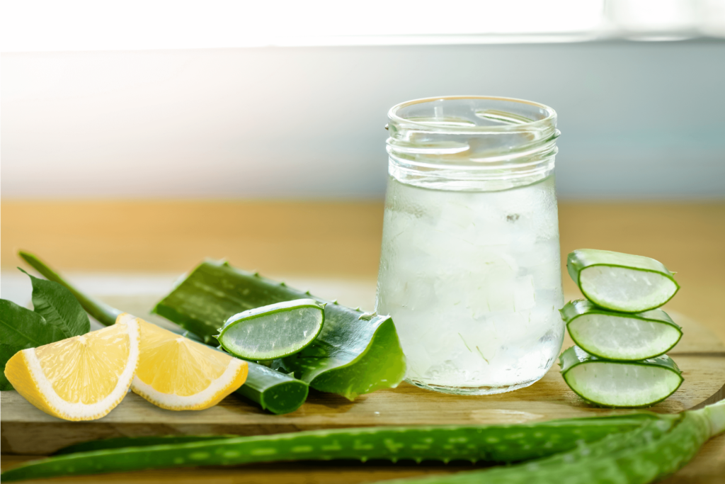 Aloe Vera And Lemon Juice