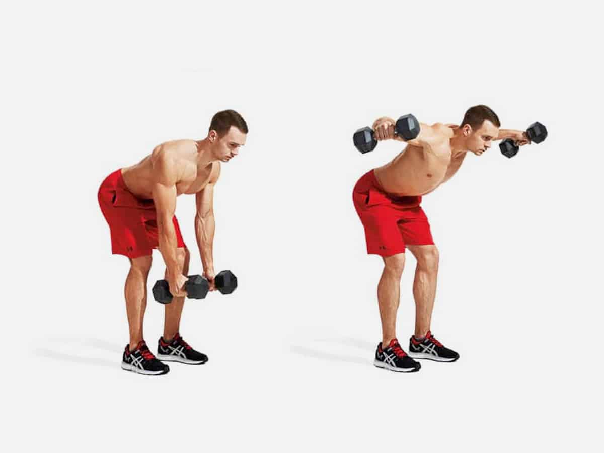 Bent-Over Dumbbell Lateral Raise