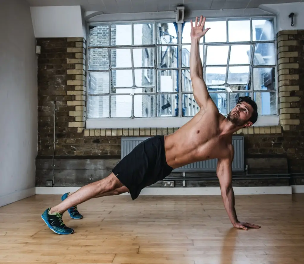 Side Plank Roll Twist