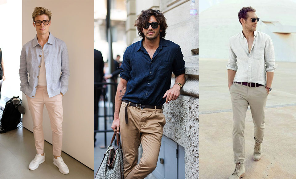 Linen Shirt With Chinos