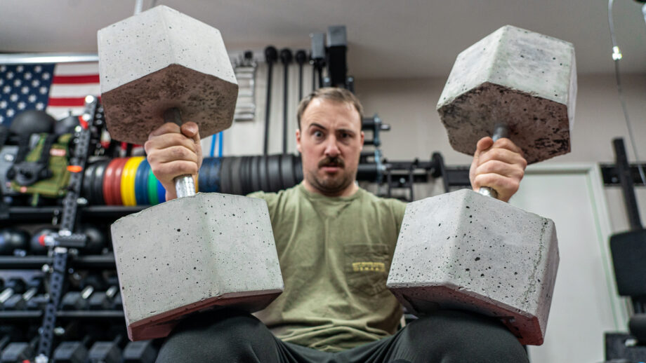 Concrete Dumbbells