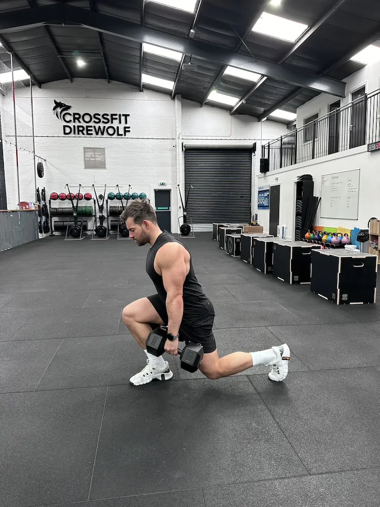 Dumbbell Walking Lunge