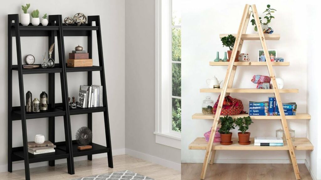 diy ladder shelf 