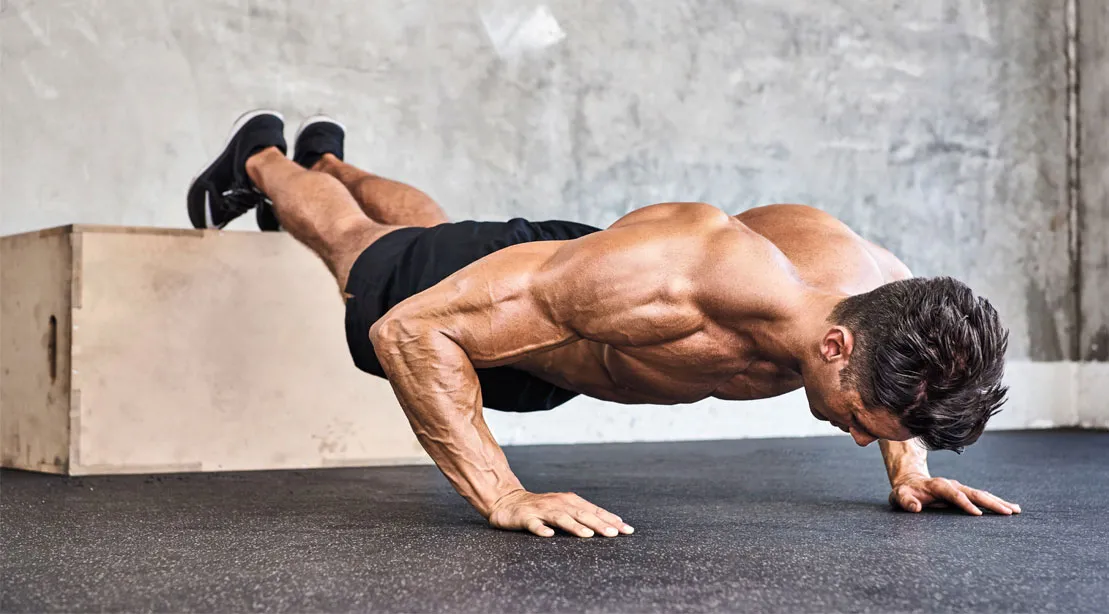 wide-grip push-ups 