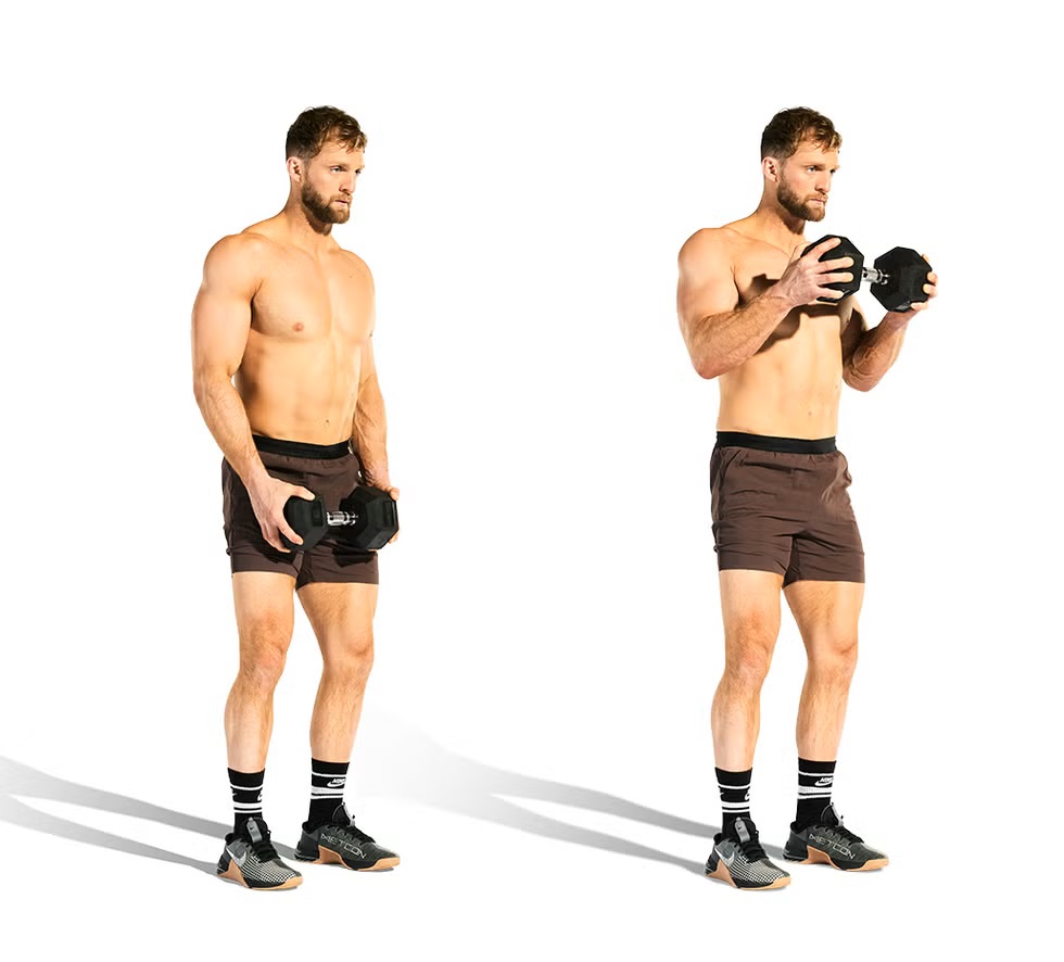 Single Dumbbell Crush Curl