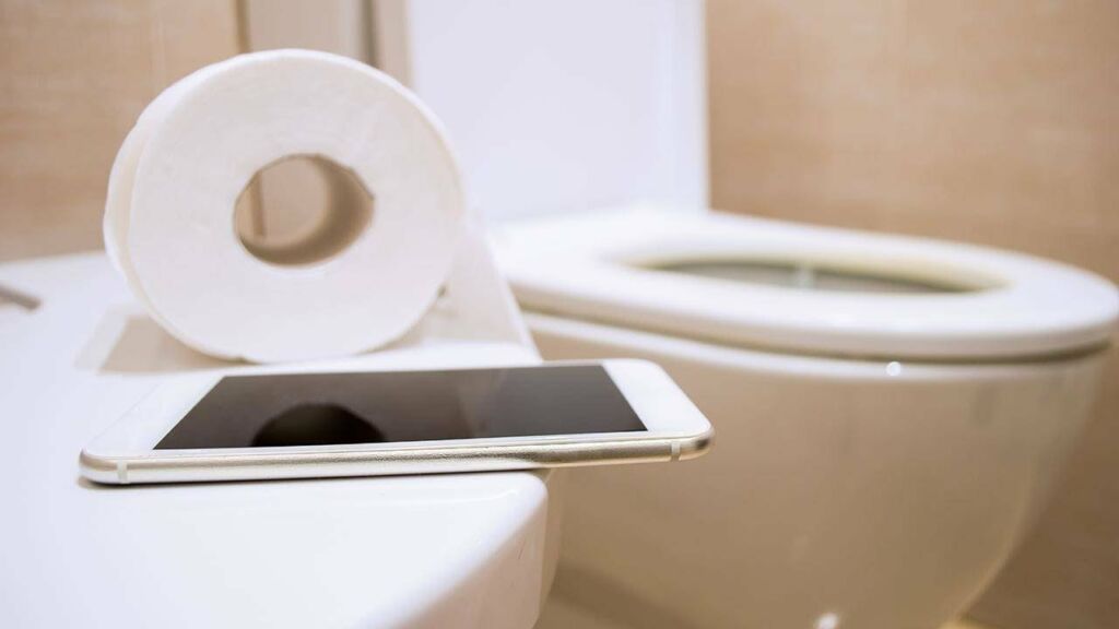 bathroom smartphone habits