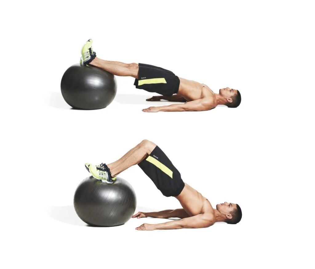 Swiss Ball Hamstring Curl