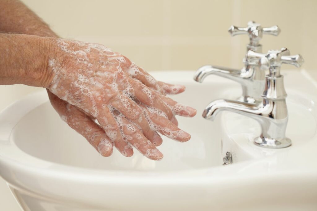 Man Washing Hands 