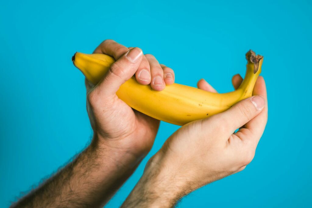 Masturbating
