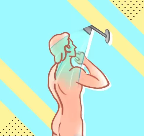 Shaving buttock area