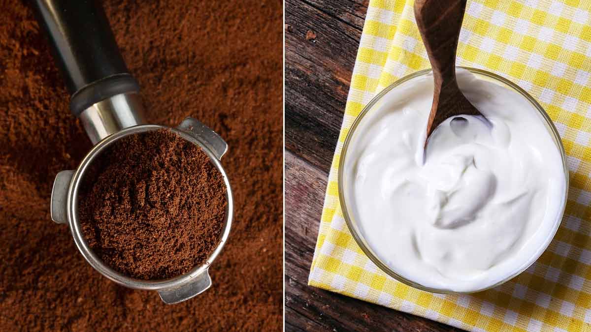 coffee yogurt mask