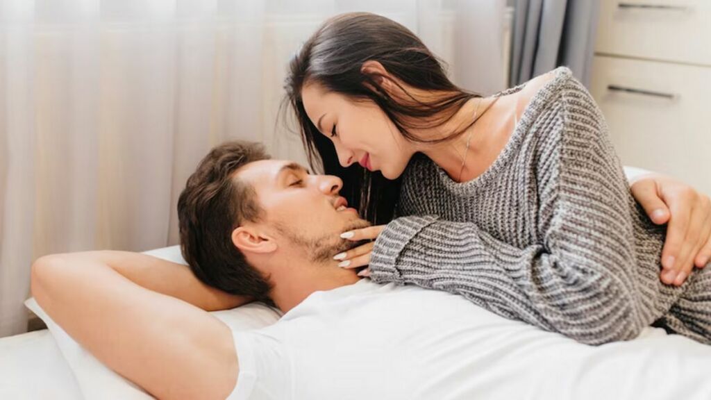 Couple on bed