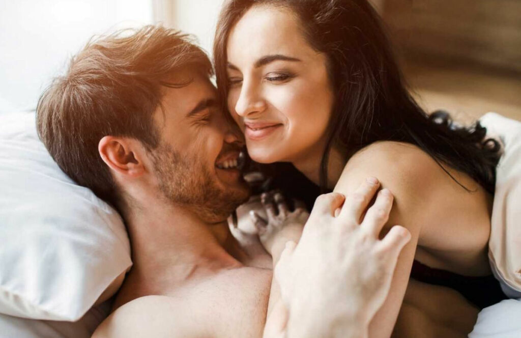 Couple on bed 