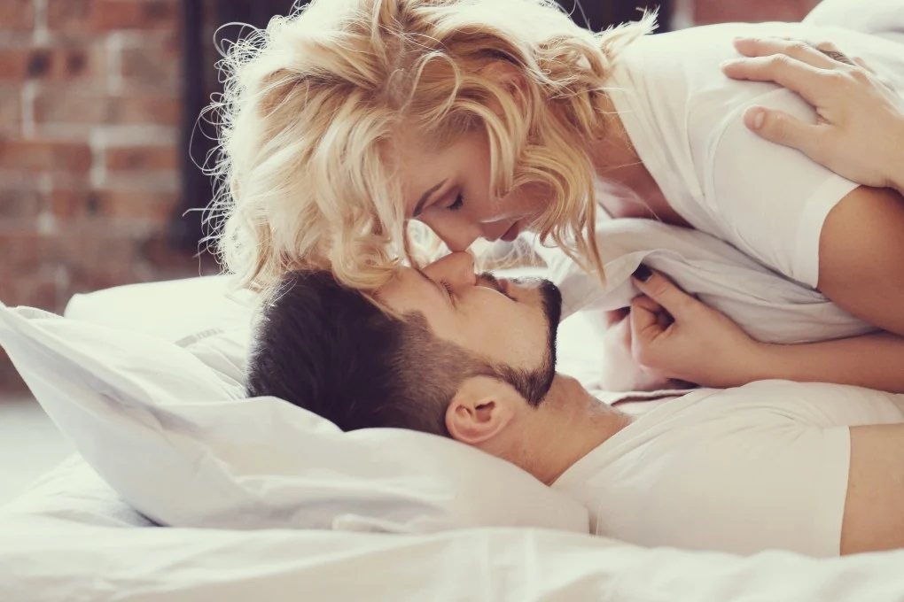 Couple on bed 