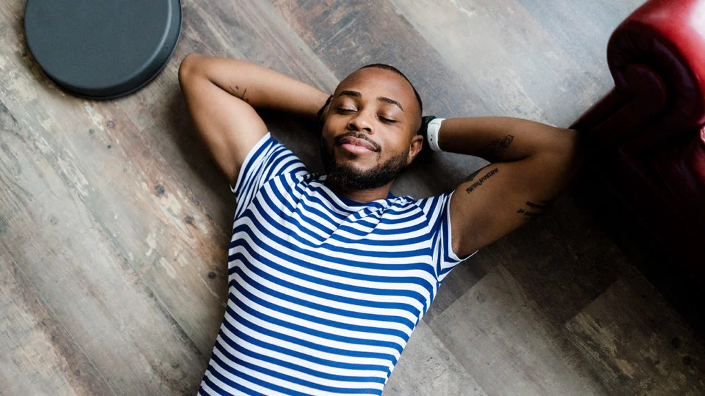 man relaxing 